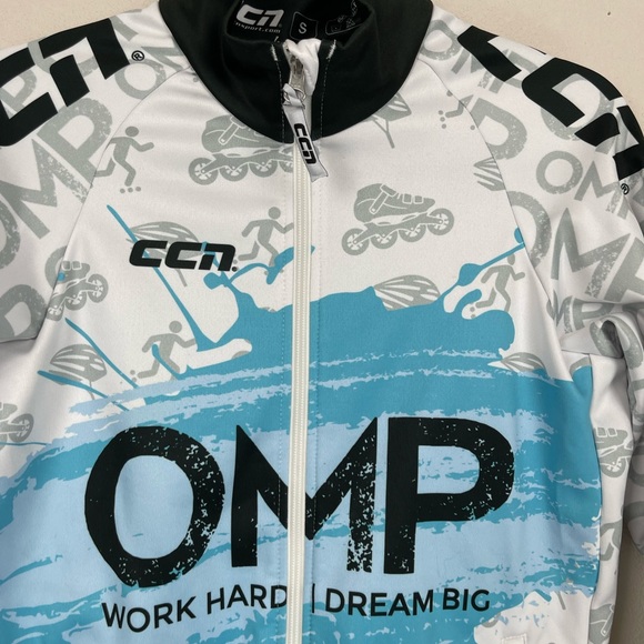 🥑5/$25 CCN Cycling Speed Skating CNP Jersey Mens Small Long Sleeve Full Zip - Picture 3 of 6